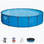 Bestway zwembad SteelPro Max rond 457x107 incl 19 filters ed, Tuin en Terras, Ophalen, Minder dan 80 cm, Rond, 300 cm of meer