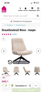 Draai Fauteuil Leen Bakker - Zo Goed Als Nieuw!, Huis en Inrichting, Fauteuils, Ophalen, Zo goed als nieuw, Stof, 75 tot 100 cm