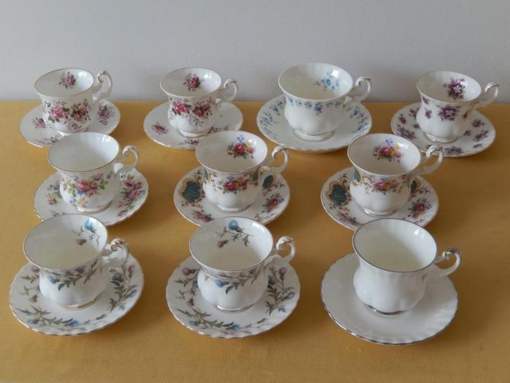 10 Royal Albert kop en schotels prijs per stuk, Huis en Inrichting, Keuken | Servies, Zo goed als nieuw, Kop(pen) en/of Schotel(s)
