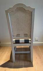Ophalen in Gorinchem! Witte stoel blauw/ wit blokmotief, Huis en Inrichting, Stoelen, Ophalen, Zo goed als nieuw, Overige kleuren