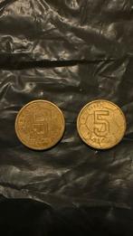 2x 5 Gulden EK 2000, Postzegels en Munten, Munten | Nederland, Ophalen of Verzenden, Koningin Beatrix, 5 gulden, Losse munt