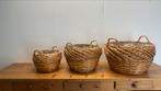 Set van 3 manden van gevlochten rotan, 100% nieuw, Mand, Verzenden, Rond, Nieuw