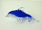 Glazen dolfijn blauw en wit opaline 3227-g, Antiek en Kunst, Ophalen of Verzenden