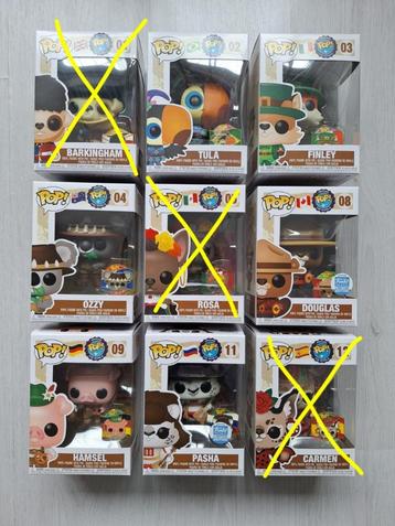 Around the World Funko pop serie beschikbaar voor biedingen