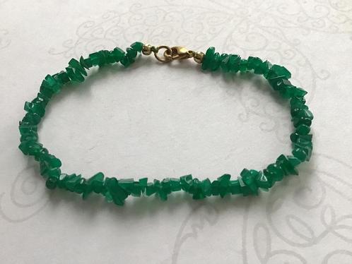 Mooi armbandje edelsteen Afrikaanse Jade NIEUW, Sieraden, Tassen en Uiterlijk, Armbanden, Nieuw, Groen, Met edelsteen, Ophalen of Verzenden