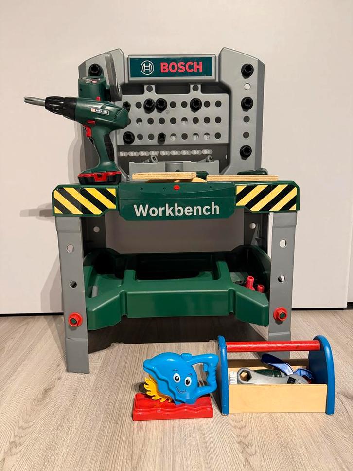 Mini Bosch Werkbank voor Peuters, Kinderen en Baby's, Speelgoed | Overig, Gebruikt, Jongen of Meisje, Ophalen of Verzenden