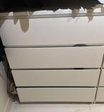 2 IKEA MALM ladekasten – 4 lades – wit – €30 per stuk, Ophalen, Gebruikt, 50 tot 100 cm, Minder dan 100 cm