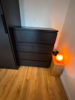 Ikea Malm ladekast zwartbruin 80,5x100cm, Huis en Inrichting, Kasten | Dressoirs, Ophalen, Overige materialen, Gebruikt, 50 tot 100 cm