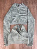 Gymshark Set: Camo Sporttop & BH - Maat S, Kleding | Dames, Ophalen of Verzenden, Maat 36 (S), Groen, Fitness of Aerobics