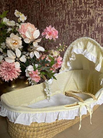 Vintage Mozes mandje basket wieg rotan rattan baby  beschikbaar voor biedingen