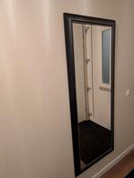 Mooie rechthoekige spiegel met zwarte lijst, Huis en Inrichting, Woonaccessoires | Spiegels, Ophalen, Zo goed als nieuw, 150 tot 200 cm