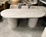 Ovale Eettafel Shundrika Marmerlook 200 x 100cm van Nohr, Ophalen