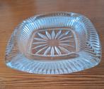 Mooi geslepen glazen asbak, vintage vierkant, Verzamelen, Retro, Ophalen of Verzenden