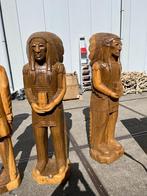 Indianen/ cowboy Tiki beeld/ Totem 180 cm van hout, Ophalen of Verzenden