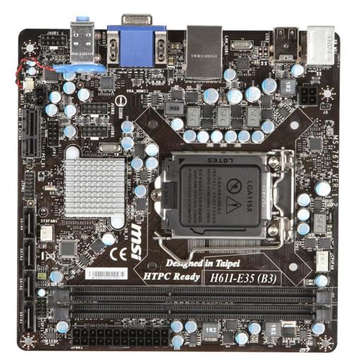 MSI H61I-E35 socket 1155, Computers en Software, Moederborden, Gebruikt, DDR3, Verzenden