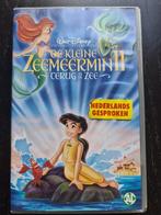 Disney VHS - De Kleine Zeemeermin II: Terug in Zee, Tekenfilm, Alle leeftijden, Ophalen of Verzenden, Zo goed als nieuw