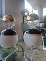 2 aardewerk tafellamp/nachtlamp, Huis en Inrichting, Lampen | Tafellampen, Ophalen of Verzenden, Zo goed als nieuw, Glas, Minder dan 50 cm