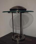 Vintage design Boxford Sonneman halogeen UFO tafellamp, Huis en Inrichting, Lampen | Tafellampen, Ophalen, Gebruikt, Glas, Minder dan 50 cm