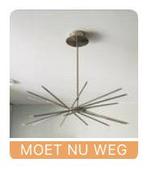 Aluminium design plafondlamp hanglamp 20 ledlampjes dimbaar, Tijdloos design, Gebruikt, 50 tot 75 cm, Ophalen of Verzenden