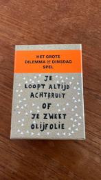 Het grote dilemma op dinsdag spel, Ophalen of Verzenden, Zo goed als nieuw