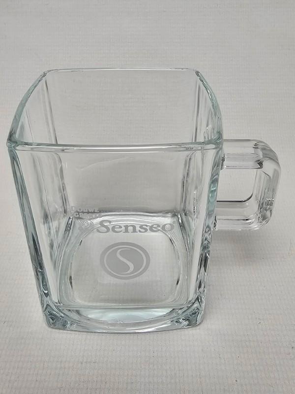 # Senseo Vierkant glas Douwe Egberts Kommetje, Verzamelen, Glas en Borrelglaasjes, Gebruikt, Overige typen, Ophalen of Verzenden