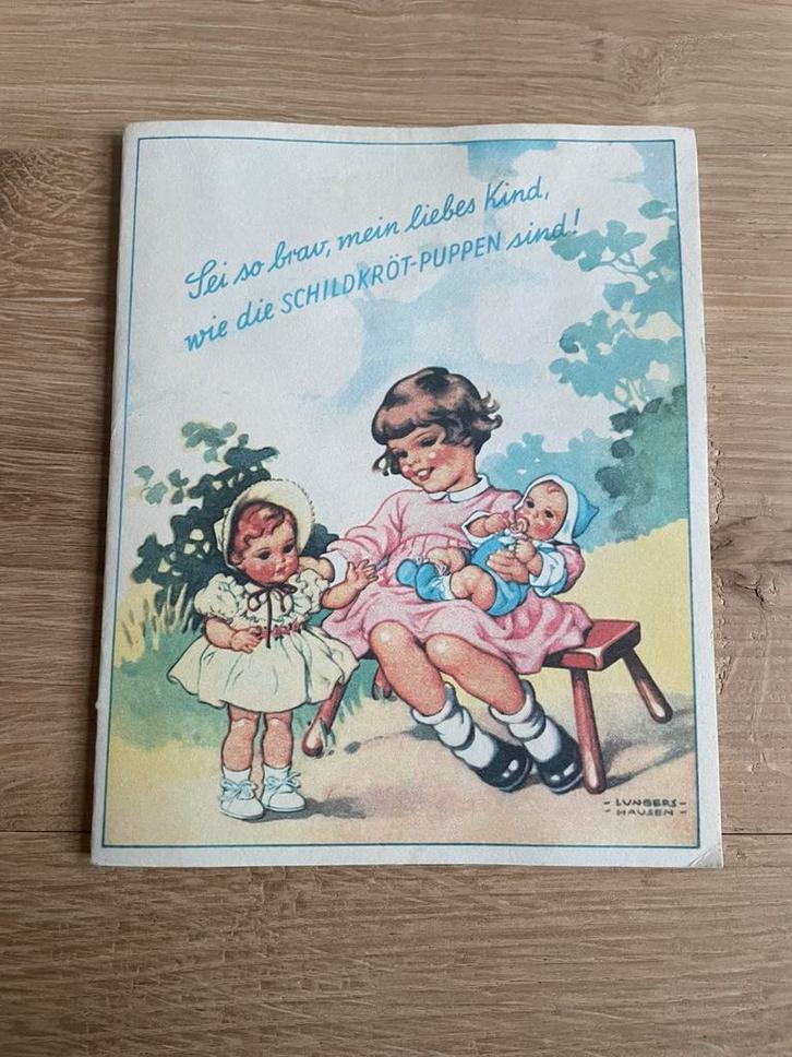 Vintage reclame boekje Schildpad-Poppen Schildkröt-Pup 1950s, Verzamelen, Merken en Reclamevoorwerpen, Zo goed als nieuw, Overige typen