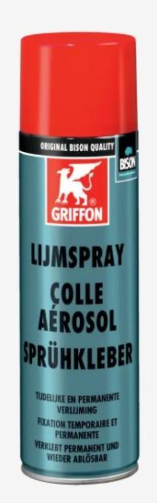 Griffon lijmspray spuitbus 500 ml, Hobby en Vrije tijd, Knutselen, Nieuw, Materiaal, Ophalen of Verzenden