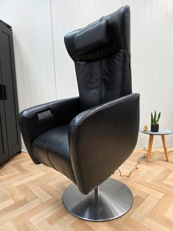 Prominent sorisso sta op stoel relax groot XL leer zwart beschikbaar voor biedingen