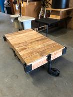 Salontafel Mango hout & Gietijzer - 110x70x40cm, Ophalen, Gebruikt, 100 tot 150 cm, 50 tot 100 cm