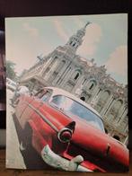 Schilderij Cubaanse auto rood, Antiek en Kunst, Kunst | Schilderijen | Modern, Ophalen of Verzenden