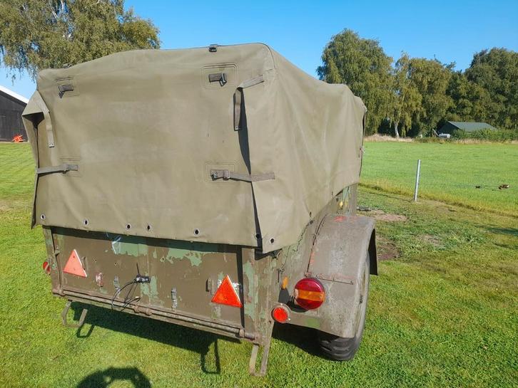 Polynorm 1 ton,s aanhanger. Oldtimer. Daf / Unimog  militair, Doe-het-zelf en Verbouw, Transportwagens, Gebruikt, Transportkar