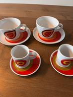Kahla Germany Retro Servies - 4 Kop en Schotels, Ophalen of Verzenden, Zo goed als nieuw, Overige stijlen, Kop(pen) en/of Schotel(s)