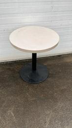 horeca bistro tafel rond 70 cm wit middenpoot zwart, Ophalen