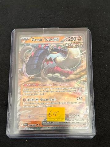 Great tusk ex Pokemon kaart PAF 053 beschikbaar voor biedingen