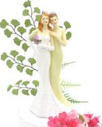 Prachtige vrouwen bruidspaar taarttopper., Hobby en Vrije tijd, Feestartikelen, Ophalen of Verzenden, Nieuw, Versiering, Geboorte of Huwelijk
