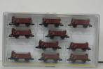 Minitrix N 15047 Güterwagen-Set mit Ladung, DB, 10-tlg ..., Ophalen of Verzenden, Nieuw, Gelijkstroom, Trix