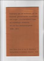 deventer- inventaris archieven onderwijs, Ophalen of Verzenden, Zo goed als nieuw