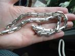 mooie zware massieve ketting 43,5 cm en 69,7 gram zilver 925, Ophalen of Verzenden, Zo goed als nieuw, Zilver, Zilver