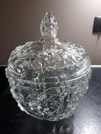 Bowlpot met glazen, kristalglas en kristallen karaf, Ophalen of Verzenden