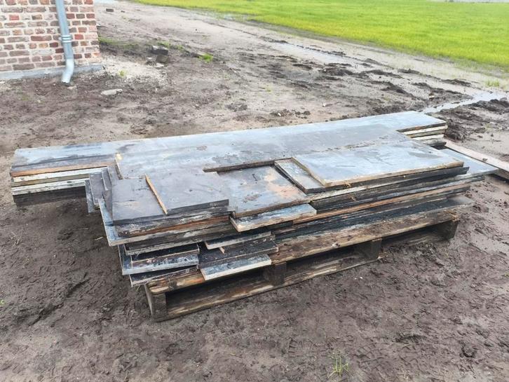 Gebruikte Bekisting Betonplex, Doe-het-zelf en Verbouw, Platen en Panelen, Gebruikt, Betonplex, Minder dan 20 mm, Ophalen of Verzenden