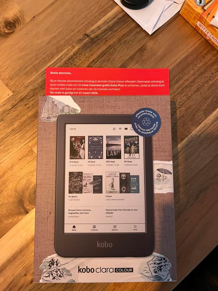 Kobo Clara Colour, Computers en Software, E-readers, Nieuw, Bluetooth, Touchscreen, Ophalen of Verzenden