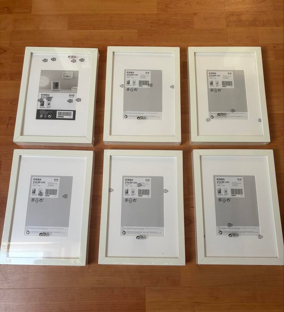 Ribba fotolijstjes wit 21x30 cm - 6 stuks nieuw, Audio, Tv en Foto, Fotografie | Fotolijsten, Nieuw, Ophalen of Verzenden