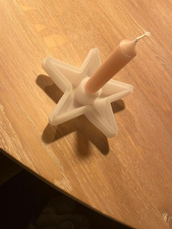 Siliconen Mal Kerstster voor Gipsgieten, Hobby en Vrije tijd, Pottenbakken, Zo goed als nieuw, Ophalen of Verzenden