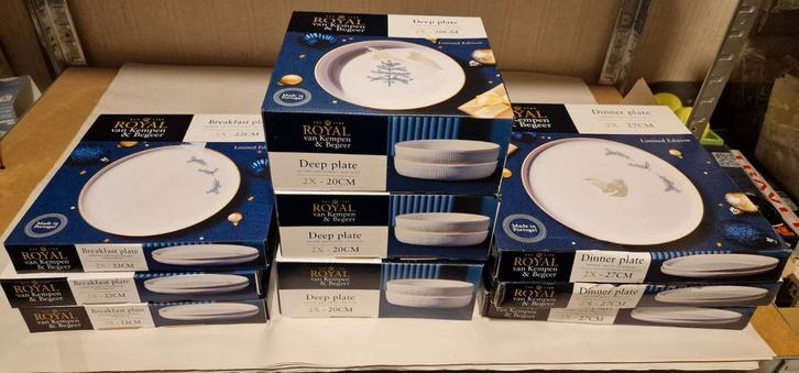 Ah royal van kempen en begeer kerst servies kerstservies, Huis en Inrichting, Keuken | Servies, Nieuw, Compleet servies, Effen