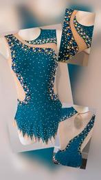 Turnpakje met veel steentjes maat 134/140, Blauw, Nieuw, Turnpak(je), Kindermaat 122 t/m 140