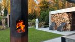 Cortenstalen Buitenkachel - Stoer en Sfeervol, Ophalen, Gebruikt