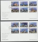 Guernsey - FDC Michelnr 1272-1283 - kerst 2009 kerken, Postzegels en Munten, Postzegels | Europa | UK, Verzenden, Postfris