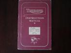 Triumph 1945-1955 3T 5T 6T TR5 T110 T100 instruction manual, Ophalen of Verzenden, Triumph