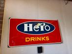 Vintage Hero Drinks Emaille Reclamebord, Antiek en Kunst, Ophalen