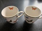 Mooie mini koffiekopjes van Janneke Brinkman, vlinders., Huis en Inrichting, Keuken | Servies, Ophalen, Zo goed als nieuw, Overige stijlen
